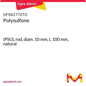 POLYSULFONE, (PSU), ROD, DIAMETER 10MM,&