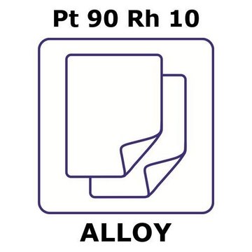 PLATINUM-RHODIUM ALLOY, PT90RH10, FOIL,&
