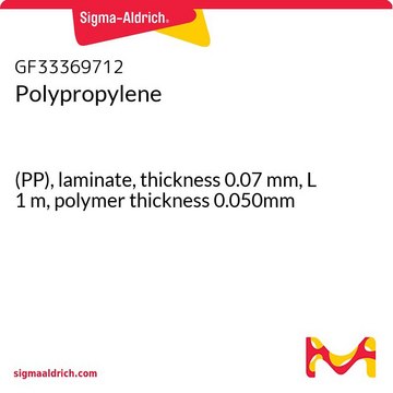 POLYPROPYLENE, (PP), LAMINATE, THICKNES&
