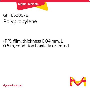 POLYPROPYLENE, (PP), FILM, THICKNESS 0.&