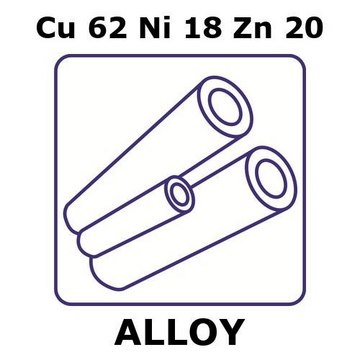 NICKEL SILVER ALLOY, CU62NI18ZN20, 200M&