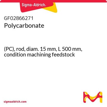POLYCARBONATE, (PC), ROD, DIAMETER 15MM&