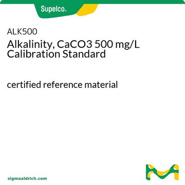Alkalinity, CaCO3 500 mg/L Calibration