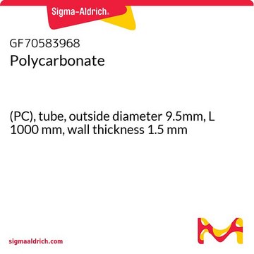 POLYCARBONATE, (PC), TUBE, OUTSIDE DIAM&