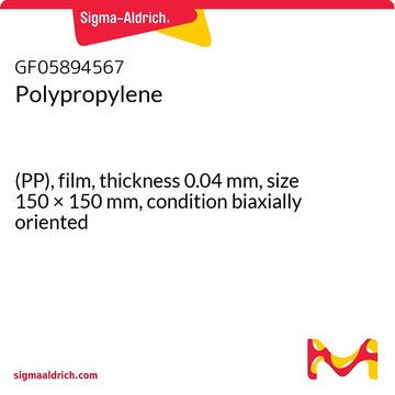 POLYPROPYLENE, (PP), FILM, THICKNESS 0.&
