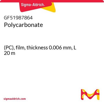 POLYCARBONATE, (PC), FILM, THICKNESS 0.&