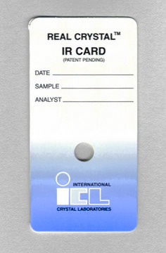 Real Crystal® IR sample cards