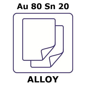 GOLD/TIN, FOIL,AU 80%/SN20%, THICKNESS &