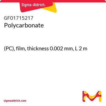 POLYCARBONATE, (PC), FILM, THICKNESS 0.&