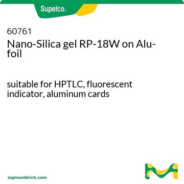 NANO-SIL. GEL RP-18W ON ALU-FOIL,20X20CM