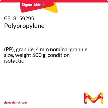POLYPROPYLENE, (PP), GRANULE, NOMINAL G&
