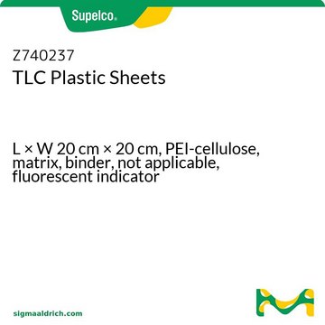 TLC PLASTIC SHEETS, PEI-CELLULOSE F254,&