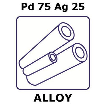 PALLADIUM-SILVER ALLOY, PD75AG25, 50MM &