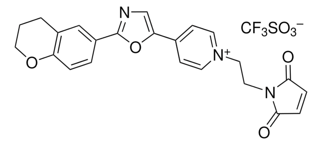 1-[2-(Maleimido)ethyl]-4-[2-(3,4-dihydro-2H-1-benzopyran-6-yl)-5-oxazolyl]pyridinium triflate