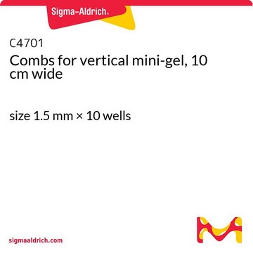 Combs for vertical mini-gel, 10