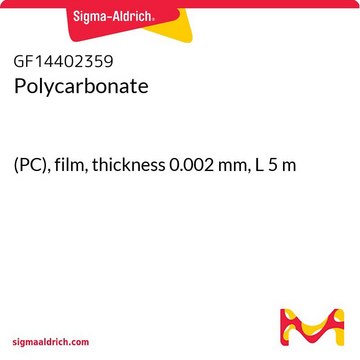 POLYCARBONATE, (PC), FILM, THICKNESS 0.&