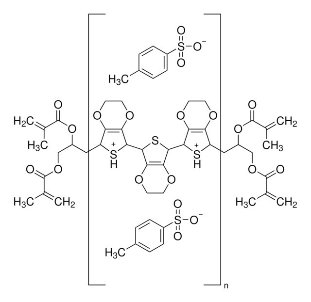 Poly(3,4-ethylenedioxythiophene), tetramethacrylate end-capped solution