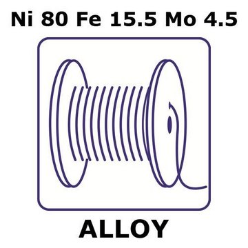 NICKEL/IRON/MOLYBDENUM, WIRE,NI 80%/FE1&
