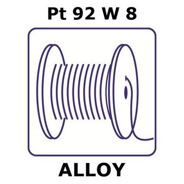 PLATINUM-TUNGSTEN ALLOY, PT92W8, 20M IN&