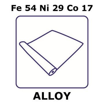 GLASS SEALING ALLOY ALLOY, FE54NI29CO17&