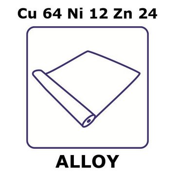NICKEL SILVER ALLOY, CU64NI12ZN24, FOIL&