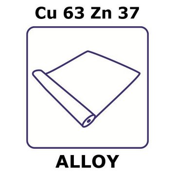 BRASS ALLOY, CU63ZN37, FOIL, 1M