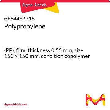 POLYPROPYLENE, (PP), FILM, THICKNESS 0.&
