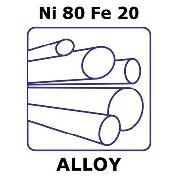 NICKEL/IRON, ROD,NI80%/FE 20%, DIAMETER&