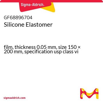 SILICONE ELASTOMER, FILM, THICKNESS 0.0&