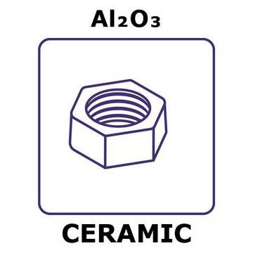 ALUMINA, NUT, SIZE M8 ,