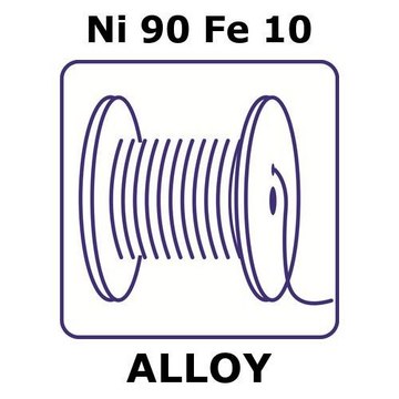 NICKEL/IRON, WIRE,NI 90%/FE 10%, DIAMET&