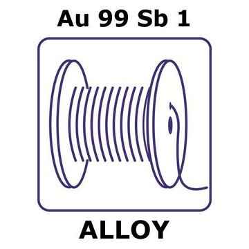 GOLD-ANTIMONY ALLOY, AU99SB1, 0.05M WIR&