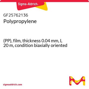 POLYPROPYLENE, (PP), FILM, THICKNESS 0.&