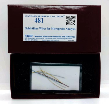 GOLD-SILVER WIRES FOR MICROPROBE ANALYSI