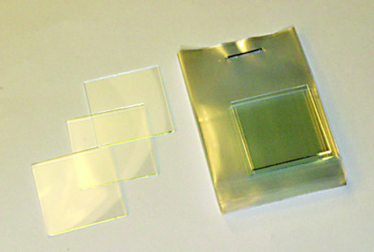 Indium tin oxide coated glass