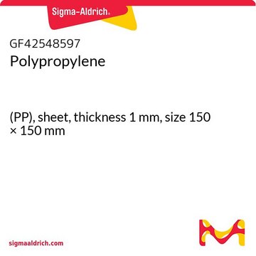 POLYPROPYLENE, (PP), SHEET, THICKNESS 1&