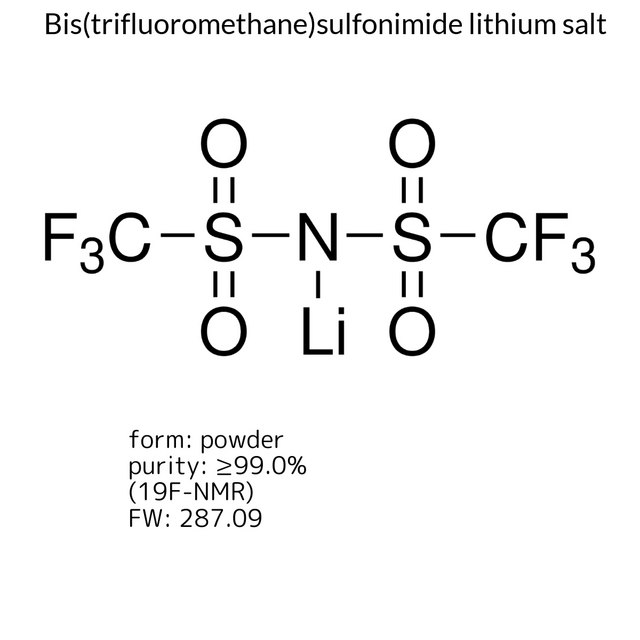 Bis(trifluoromethane)sulfonimide lithium salt