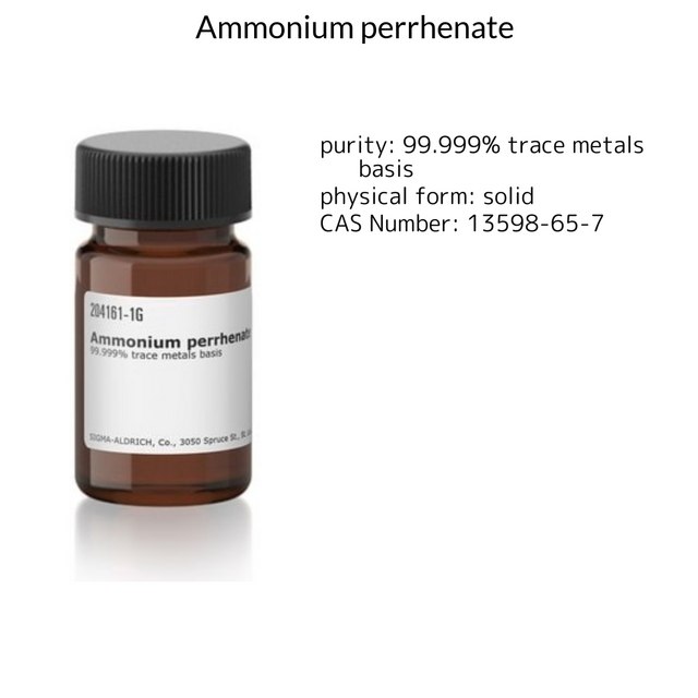 Ammonium perrhenate