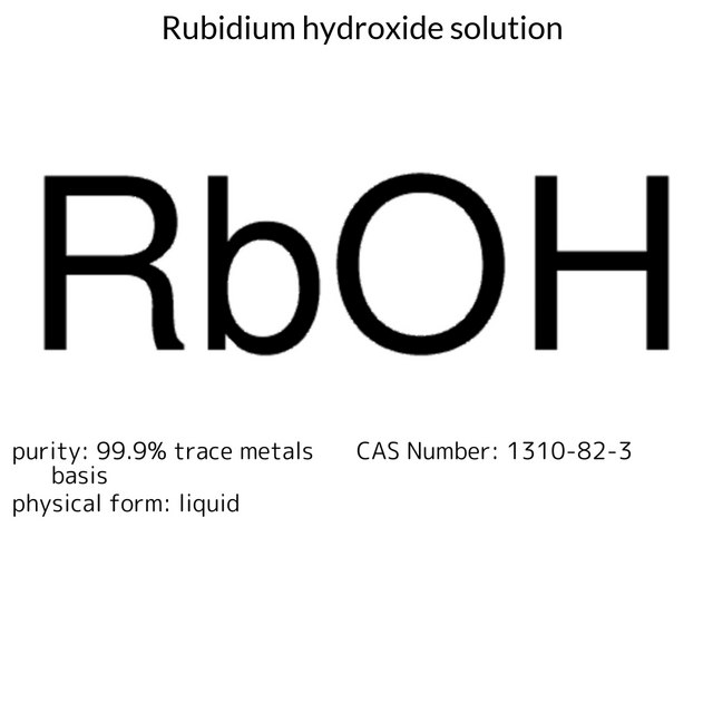 Rubidium hydroxide solution