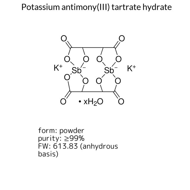 Potassium antimony(III) tartrate hydrate