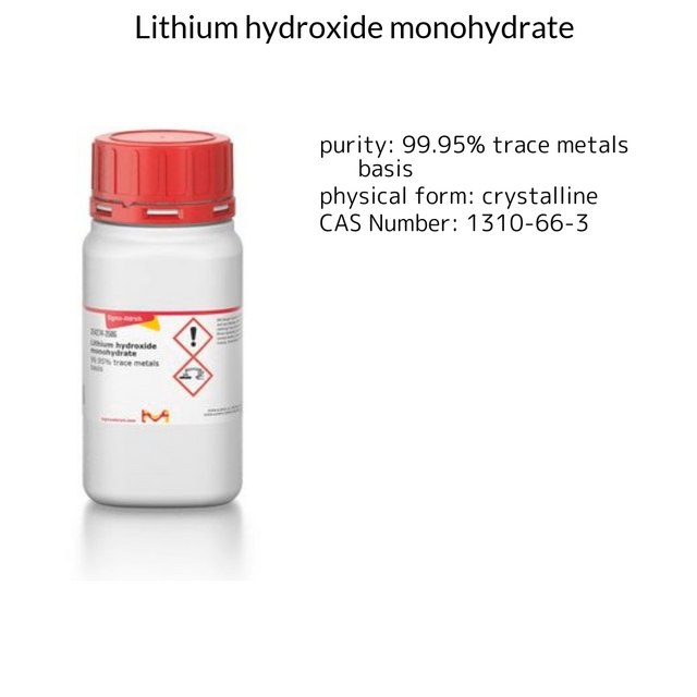 Lithium hydroxide monohydrate
