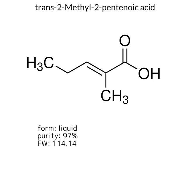 trans-2-Methyl-2-pentenoic acid