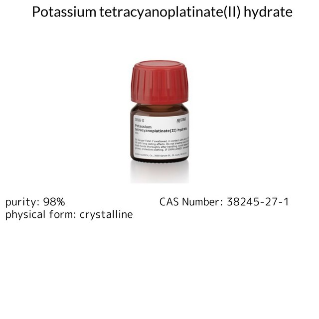 Potassium tetracyanoplatinate(II) hydrate