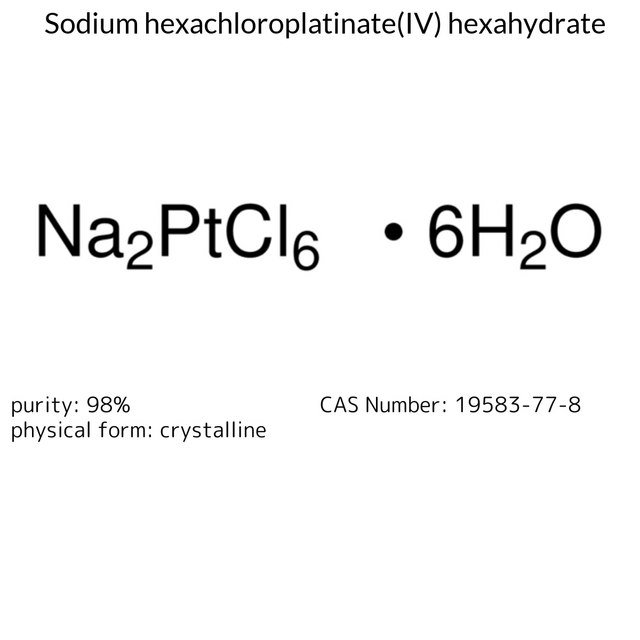 Sodium hexachloroplatinate(IV) hexahydrate