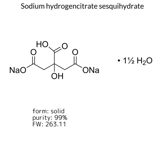 Sodium hydrogencitrate sesquihydrate
