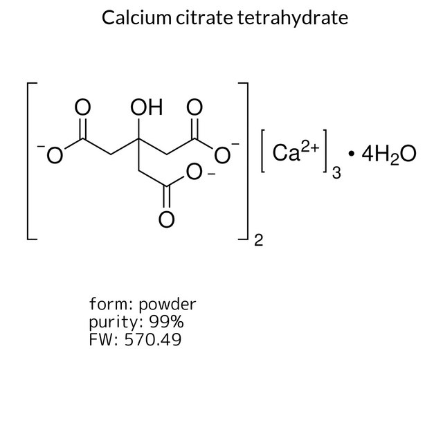 Calcium citrate tetrahydrate