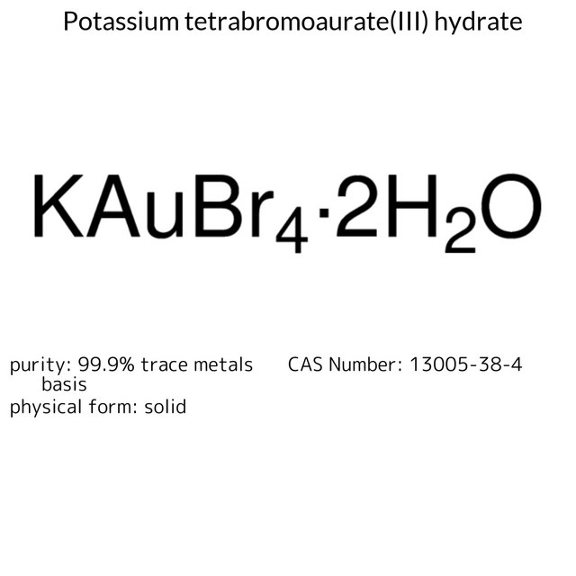 Potassium tetrabromoaurate(III) hydrate