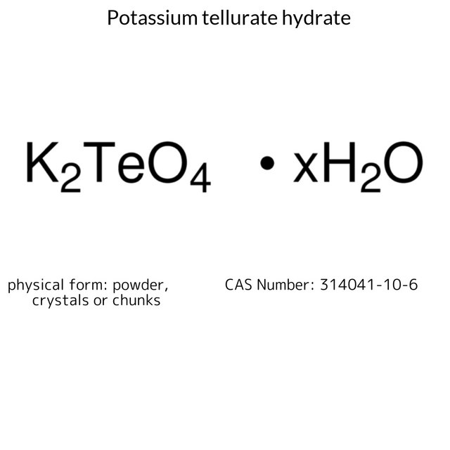Potassium tellurate hydrate