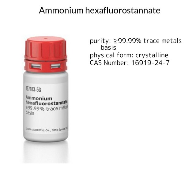 Ammonium hexafluorostannate