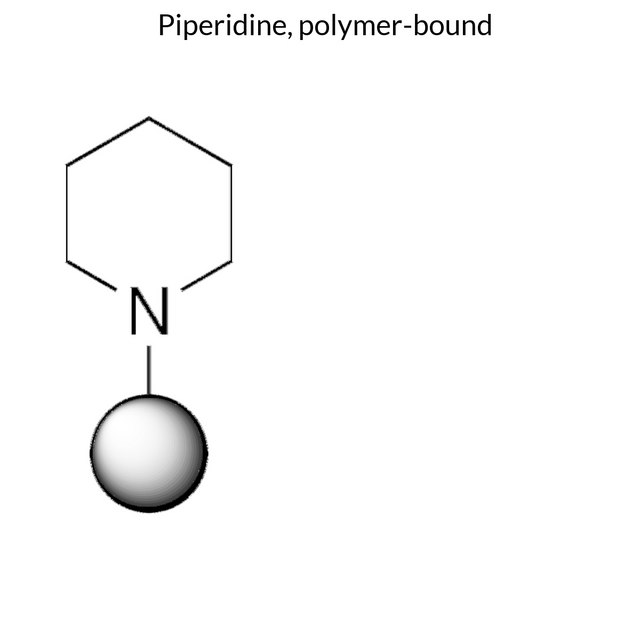 Piperidine, polymer-bound
